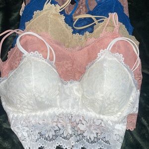 (7) L-XL never worn bralettes